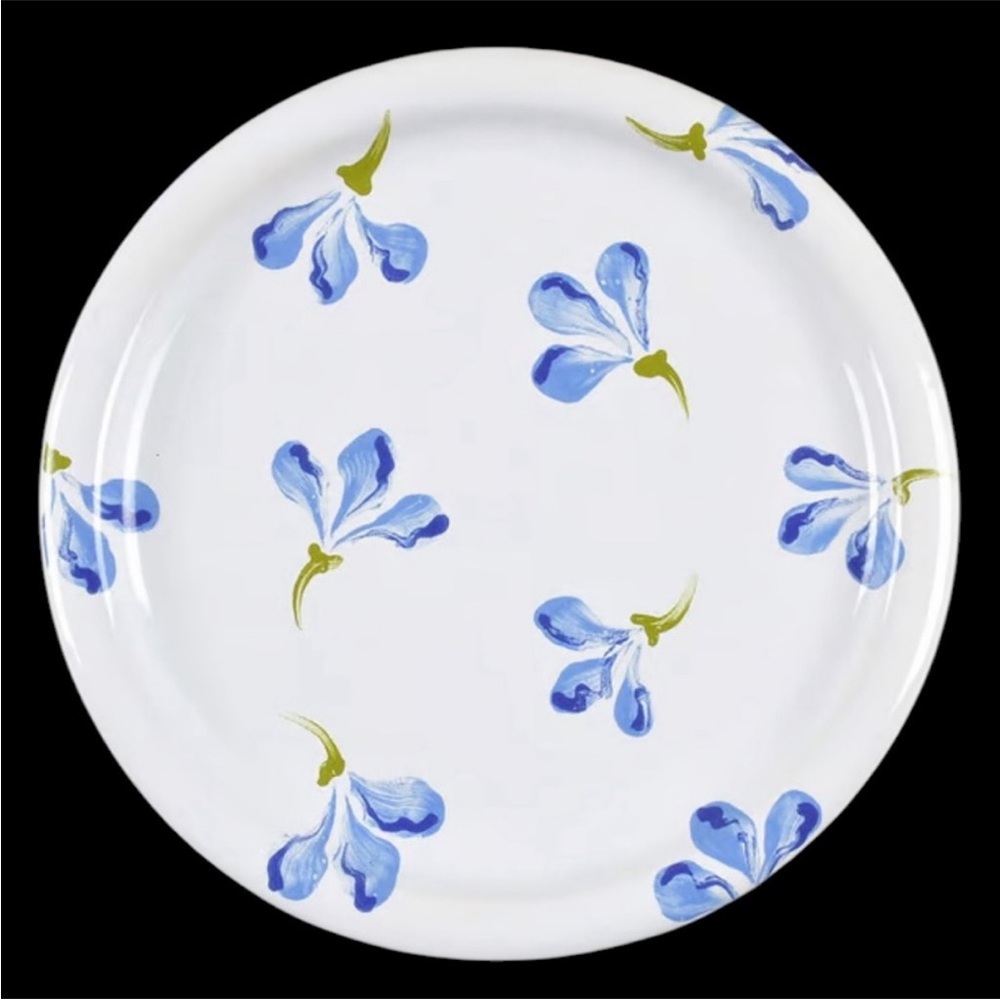 Crate & Barrel Waechtersbach Sweet Pea Salad Plate - China Dinnerware - set of 4